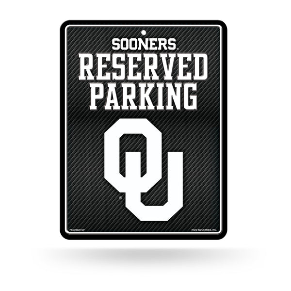 Wholesale Oklahoma University - Carbon Fiber Design - Metal Parking Sign