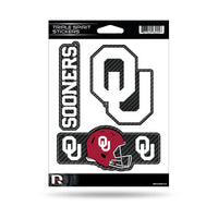 Wholesale Oklahoma University - Carbon Fiber Design - Triple Spirit Stickers