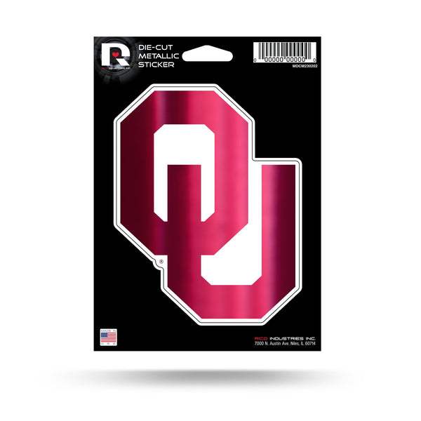 Wholesale Oklahoma University Die Cut Metallic Sticker