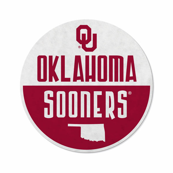Wholesale Oklahoma University Shape Cut Logo With Header Card - Classic Design