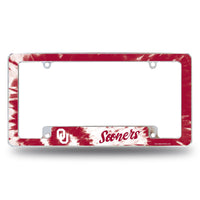 Wholesale Oklahoma University - Tie Dye Design - All Over Chrome Frame (Bottom Oriented)