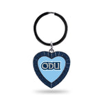 Wholesale Old Dominion Navy Rhinestone Heart Keychain