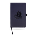 Wholesale Old Dominion Team Color Laser Engraved Notepad W/ Elastic Band -¬†Navy