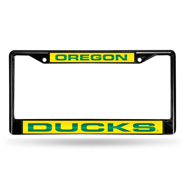 Wholesale Oregon Ducks Black Laser Chrome 12 x 6 License Plate Frame