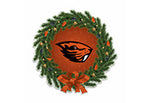 Wholesale Oregon State Holiday Wreath Shape Cut Pennant