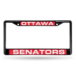 Wholesale Ottawa Senators Black Laser Chrome 12 x 6 License Plate Frame