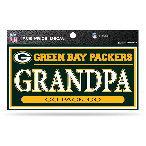 Wholesale Packers 3" X 6" True Pride Decal - Grandpa