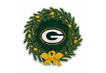 Wholesale Packers Holiday Wreath Shape Cut Pennant