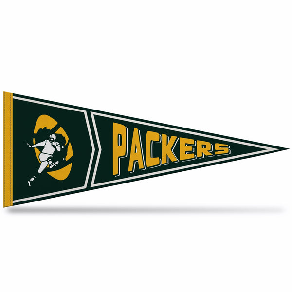 Wholesale Packers Retro Design Soft Felt Carded Pennant (12" X 30")