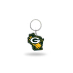 Wholesale Packers - Wisconsin State Shaped Keychain