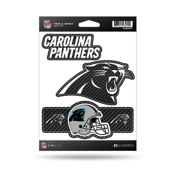 Wholesale Panthers - Cr - Carbon Fiber Design - Triple Spirit Stickers