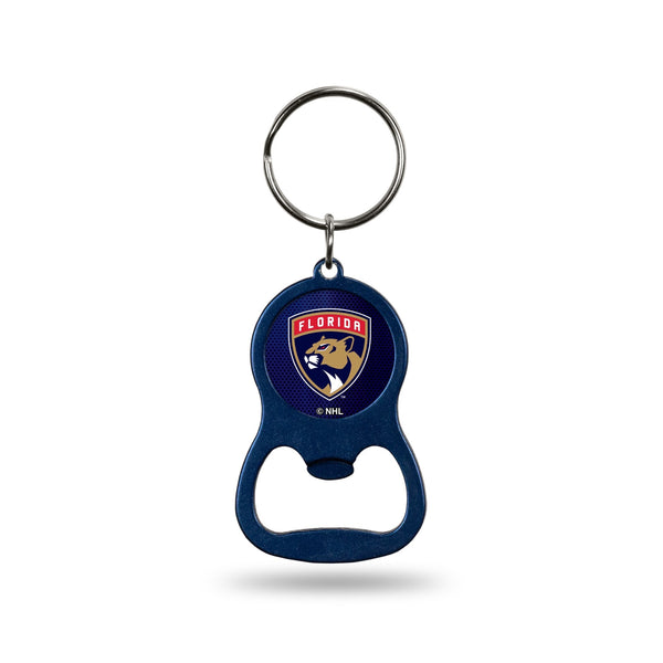 Wholesale Panthers - Fl Colored Bottle Opener Keychain - Navy