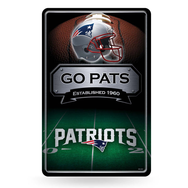 Wholesale Patriots 11X17 Large Embossed Metal Wall Sign