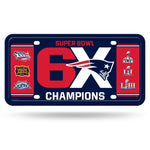 Wholesale Patriots 6 Time Super Bowl Champions Metal Tag