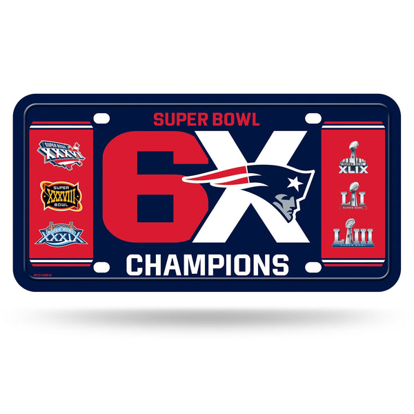 Wholesale Patriots 6 Time Super Bowl Champions Metal Tag