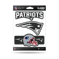 Wholesale Patriots - Carbon Fiber Design - Triple Spirit Stickers