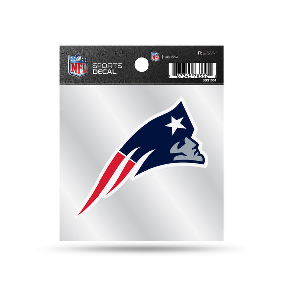 Wholesale Patriots Clear Backer Decal W/ Primary Logo (4"X4")