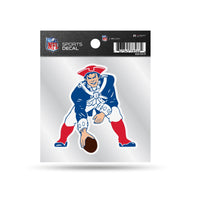 Wholesale Patriots Clear Backer Decal W/ Retro Logo (4"X4")