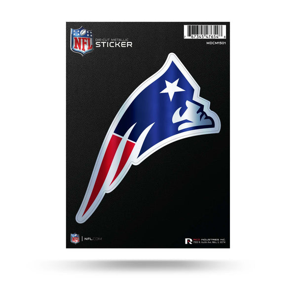 Wholesale Patriots Die Cut Metallic Sticker