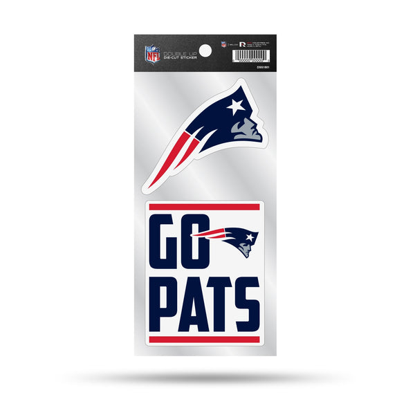 Wholesale Patriots Double Up Die Cut Sticker