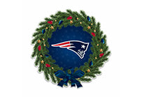 Wholesale Patriots Holiday Wreath Shape Cut Pennant
