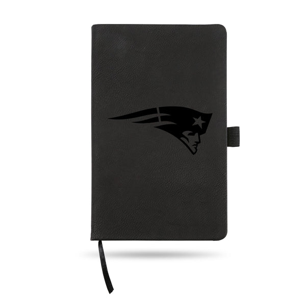 Wholesale Patriots Laser Engraved Black Notepad With Elastic Band - Generic