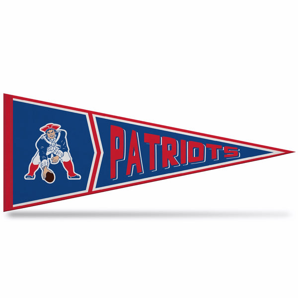 Wholesale Patriots Retro Design Soft Felt Carded Pennant (12" X 30")