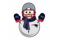 Wholesale Patriots Snowman Shape Cut Pennant