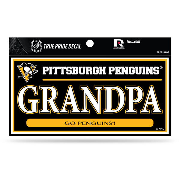 Wholesale Penguins 3" X 6" True Pride Decal - Grandpa