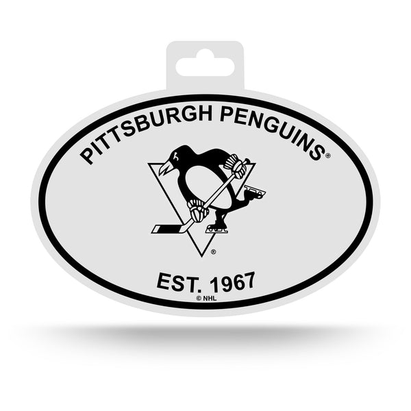 Wholesale Penguins Black And White Oval Sticker