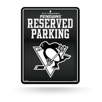 Wholesale Penguins - Carbon Fiber Design - Metal Parking Sign