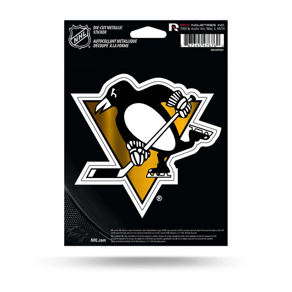 Wholesale Penguins Die Cut Metallic Sticker