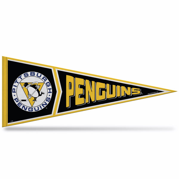 Wholesale Penguins Retro Design Soft Felt Carded Pennant (12" X 30")