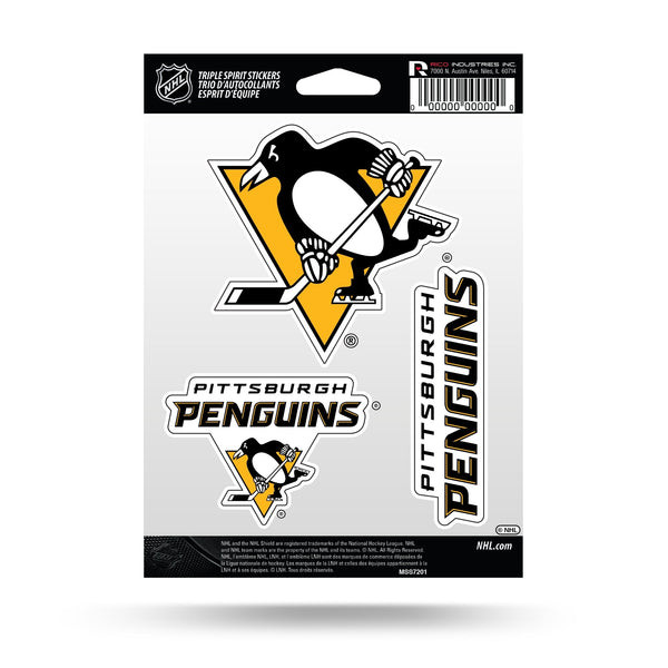 Wholesale Penguins Triple Spirit Stickers