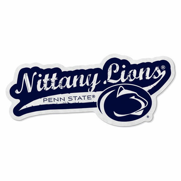 Wholesale Penn State Shape Cut Logo With Header Card - Distressed Design
