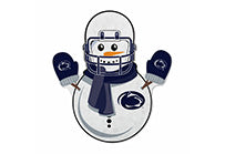Wholesale Penn State Snowman Shape Cut Pennant