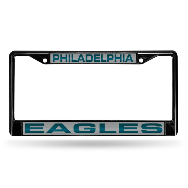 Wholesale Philadelphia Eagles Black Laser Chrome 12 x 6 License Plate Frame