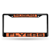 Wholesale Philadelphia Flyers Black Laser Chrome 12 x 6 License Plate Frame