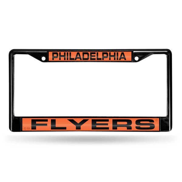 Wholesale Philadelphia Flyers Black Laser Chrome 12 x 6 License Plate Frame