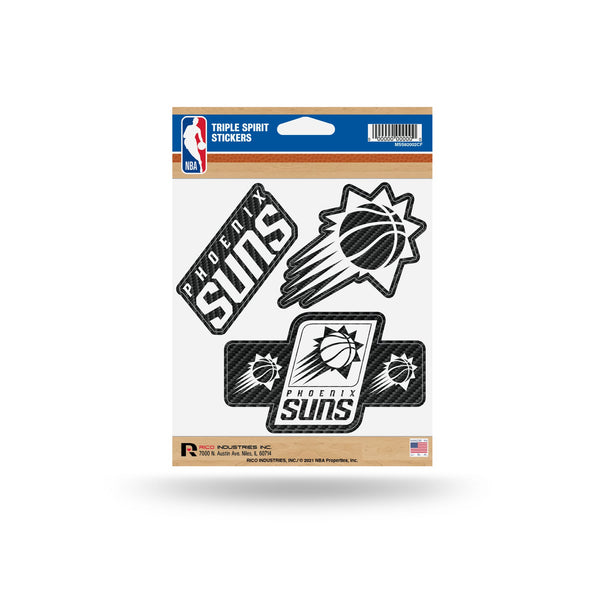 Wholesale Phoenix Suns - Carbon Fiber Design - Triple Spirit Stickers