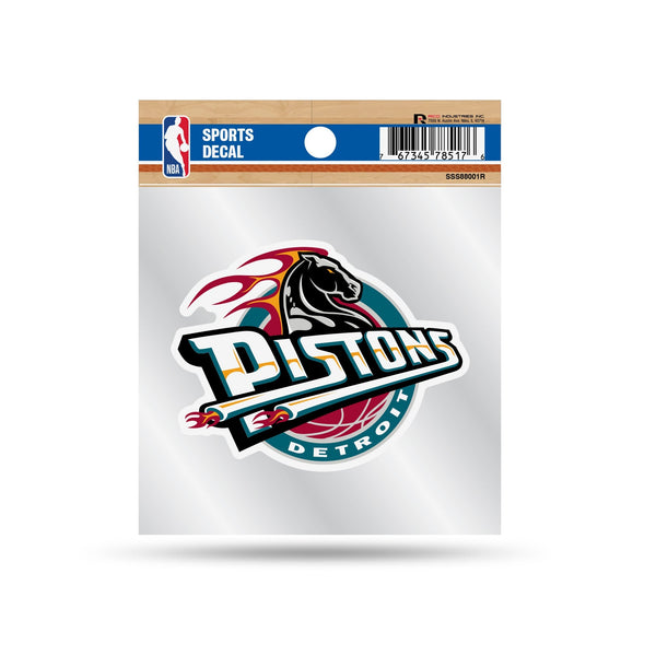 Wholesale Pistons Clear Backer Decal W/ Retro Logo (4"X4")