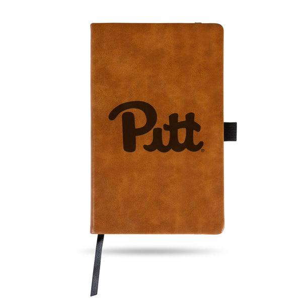 Wholesale Pitt ¬†Laser Engraved Brown Notepad With Elastic Band - Generic