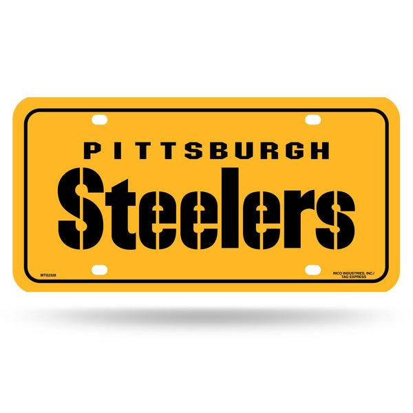 Wholesale Pitt Steelers Wordmark Metal Tag(Yellow)