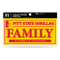 Wholesale Pittsburg State 3" X 6" True Pride Decal - Family (Alternate)