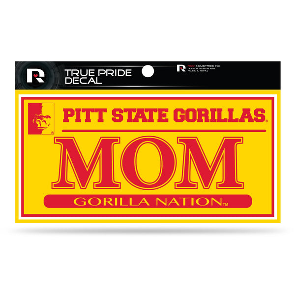Wholesale Pittsburg State 3" X 6" True Pride Decal - Mom (Alternate)