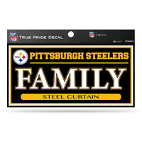 Wholesale Pittsburgh Steelers 3" X 6" True Pride Decal - Family