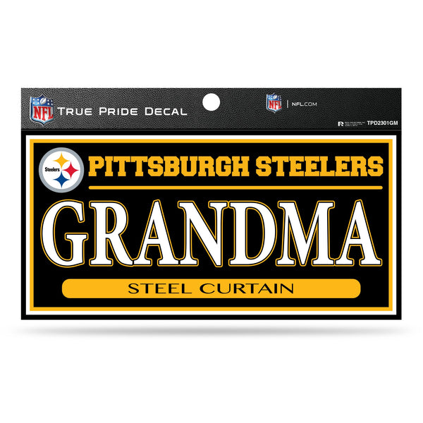 Wholesale Pittsburgh Steelers 3" X 6" True Pride Decal - Grandma