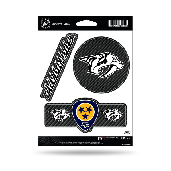 Wholesale Predators - Carbon Fiber Design - Triple Spirit Stickers