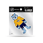 Wholesale Predators Clear Backer Decal W/ Mascot Logo (4"X4")