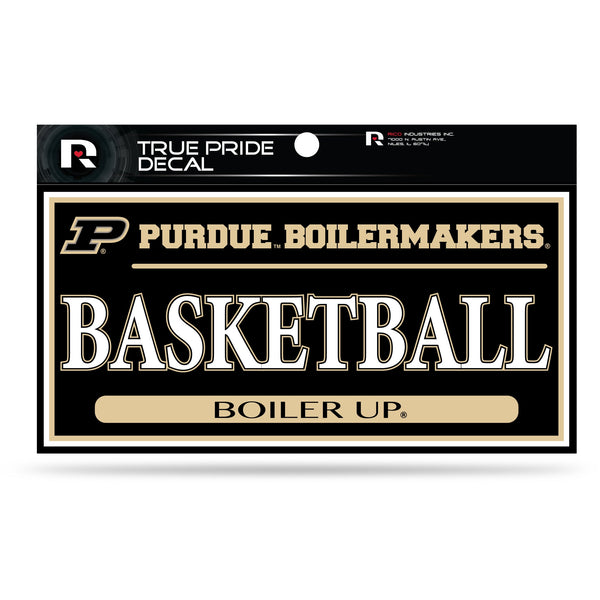 Wholesale Purdue 3" X 6" True Pride Decal - Basketball